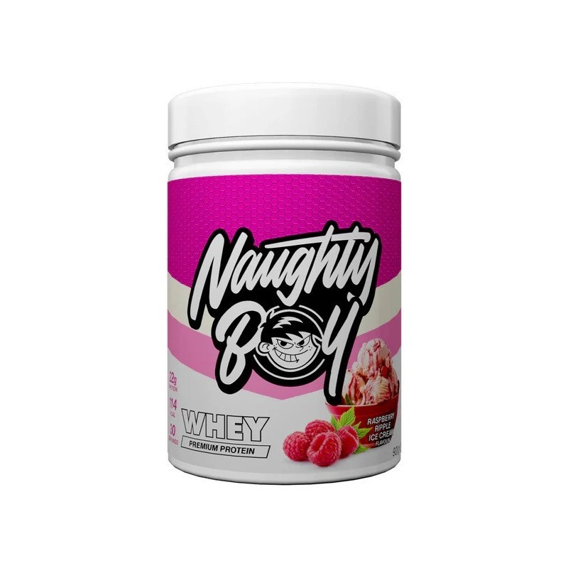 Zaawansowana Serwatka Smak Lodów Malinowych 900g Naughty Boy