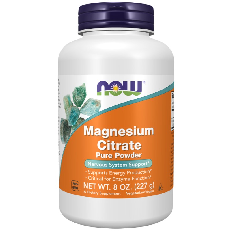 Magnesium Citrate Pure Powder 227g NOW Foods