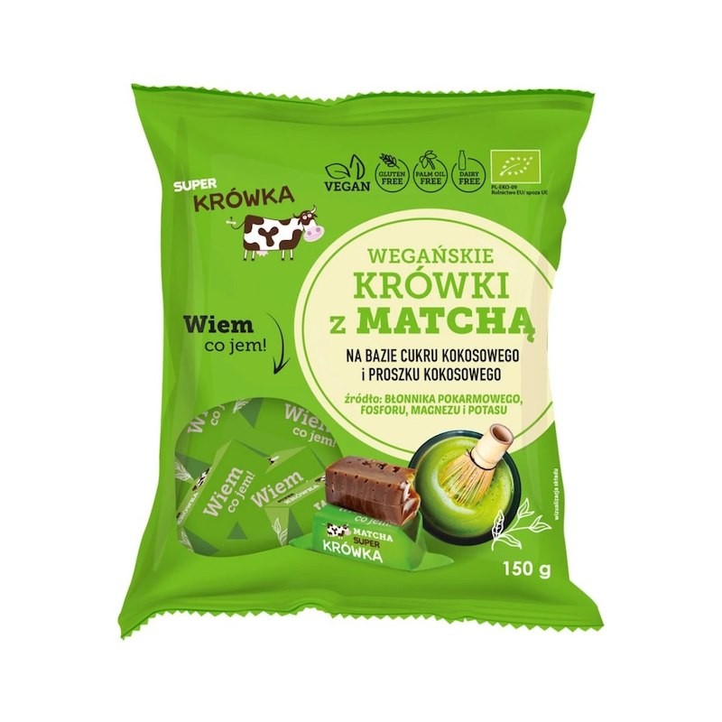 Organic Vegan Gluten-Free Matcha Fudge 150g Super Krówka
