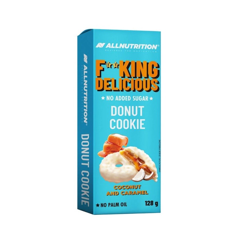 FITKING Donut Cookie, Coconut & Caramel 128g Allnutrition