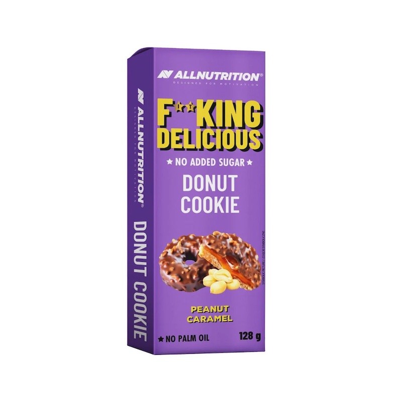 FITKING Donut Cookie, Orzeszki & Karmel 128g Allnutrition