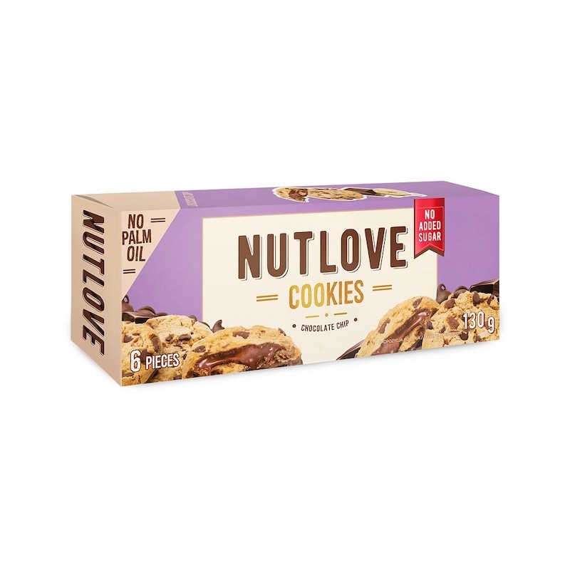 NUTLOVE Cookies, Chocolate Chips 130g Allnutrition