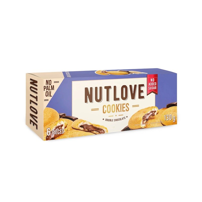 NUTLOVE Cookies, Podwójna Czekolada 130g Allnutrition