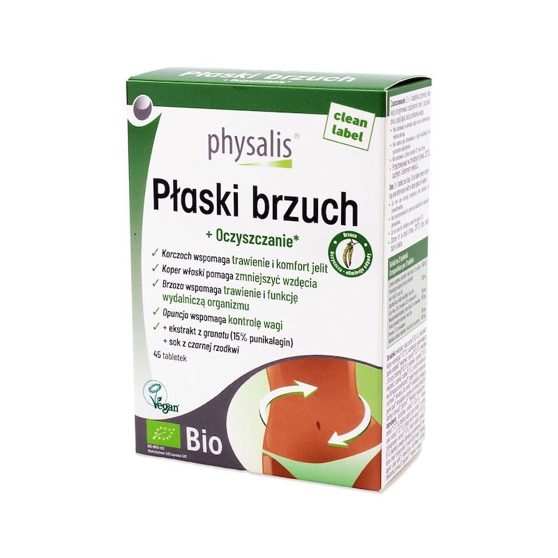 Organic Flat Belly 45 Tablets Physalis