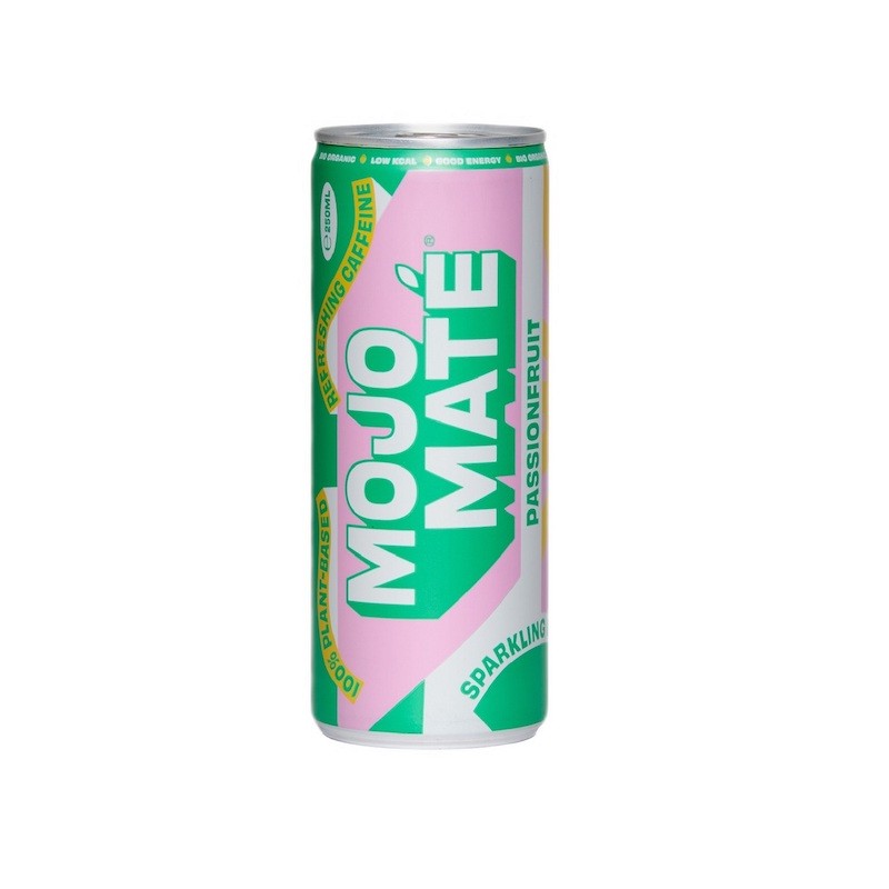 Organic Yerba Mate Energy Drink Passion Fruit  250ml Mojo Mate