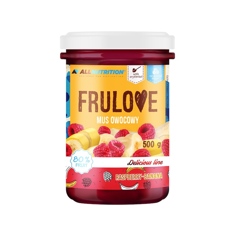FRULOVE Mousse Raspberry & Banana 500g Allnutrition