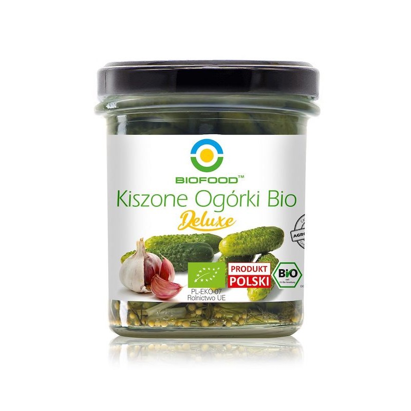 Organic Pickled Cucumber DELUXE 320g (230g) Bio Food