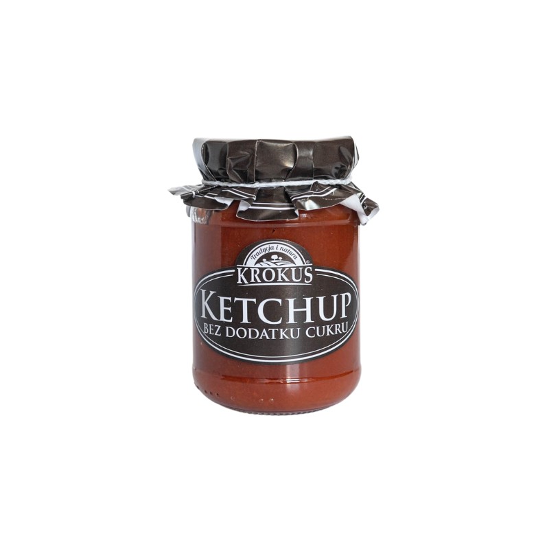 Ketchup Bez Dodatku Cukrów Bezglutenowy 180g Krokus