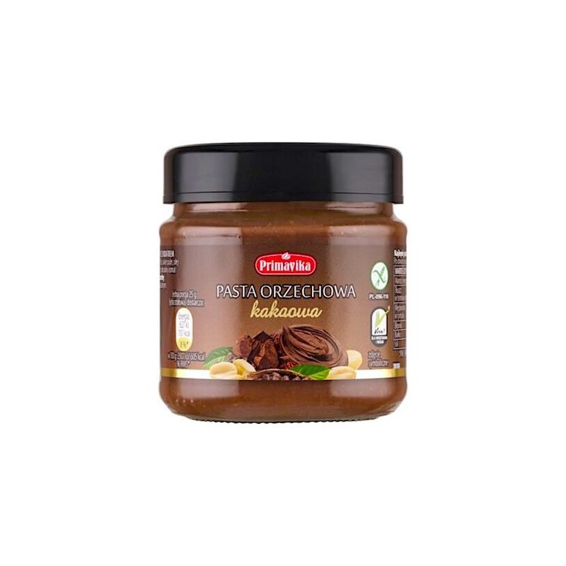 Gluten-Free Peanut & Cocoa Paste 190g Primavika
