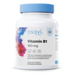 Witamina B1 100mg 60 kapsułek wegańskich Osavi