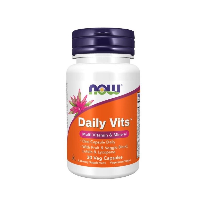 Daily Vits 30 vcaps NOW Foods