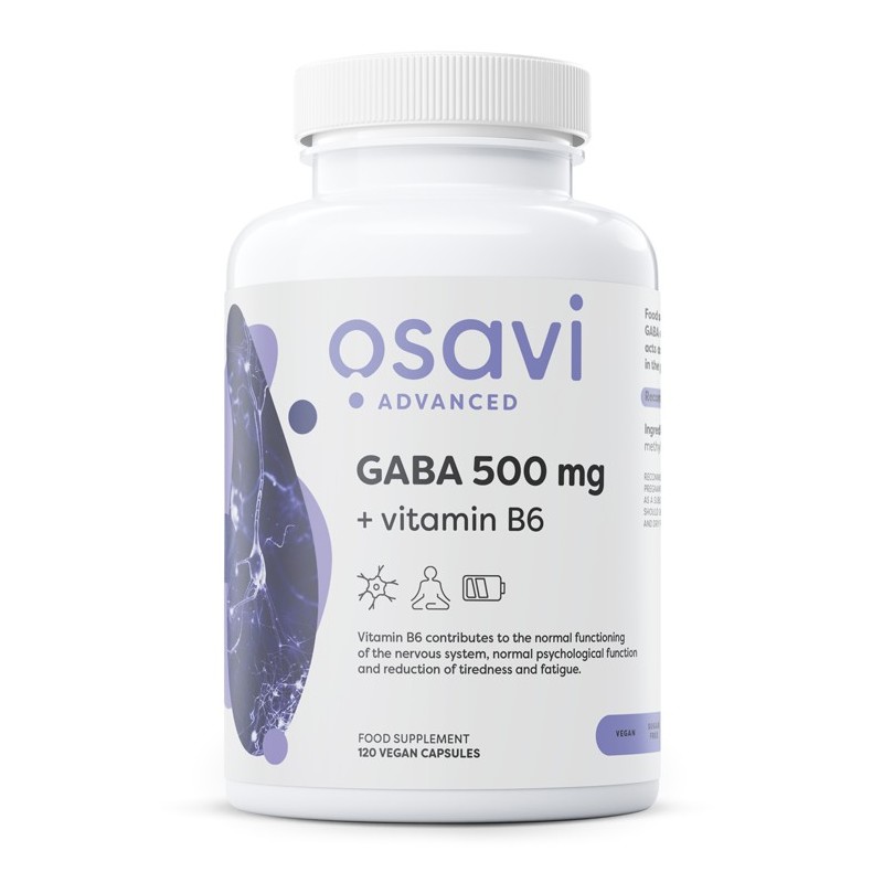 GABA 500mg + Vitamin B6 120 vcaps Osavi