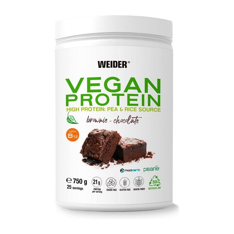 Vegan Protein Brownie Chocolate 750g Weider