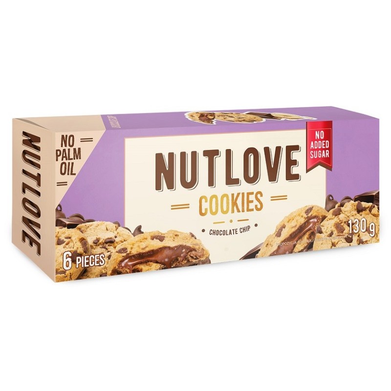 Nutlove Cookies Chocolate Chip 6 cookies Allnutrition