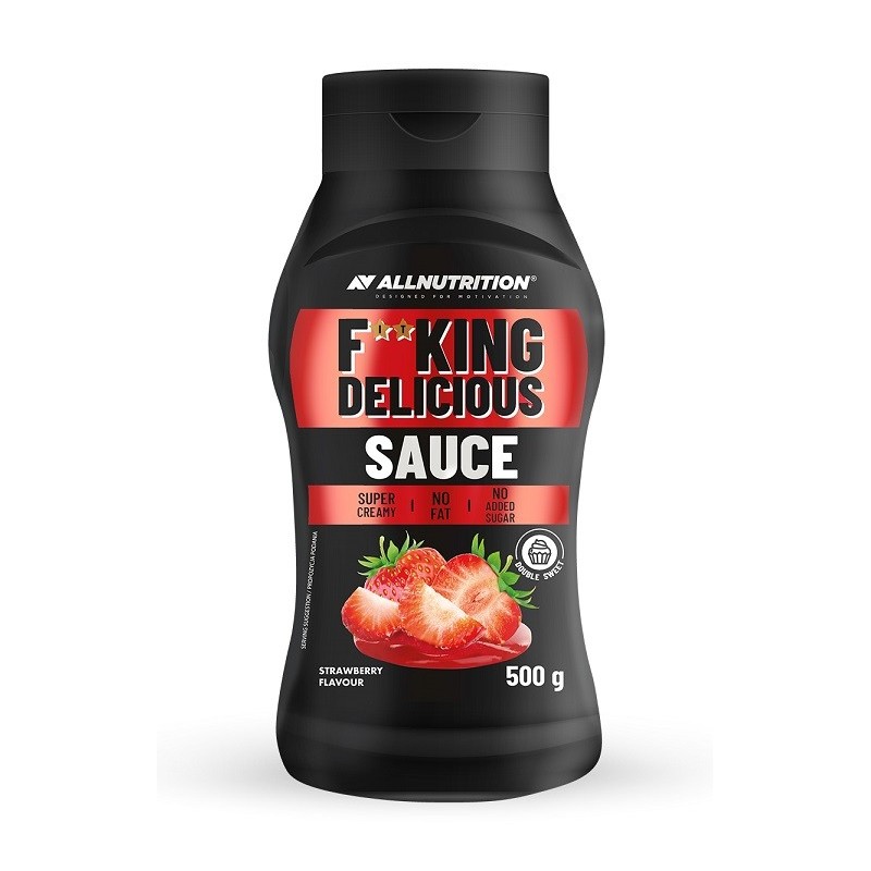 Fitking Delicious Sos Truskawkowy 500g Allnutrition