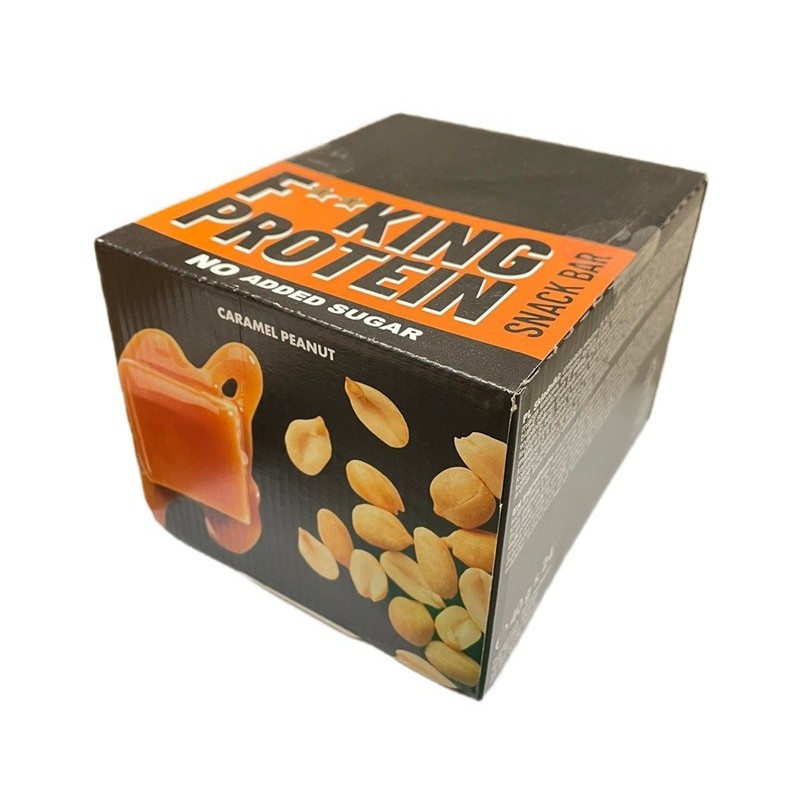 Baton Proteinowy Fitking Karmel i Orzech Ziemny 24x40g Allnutrition