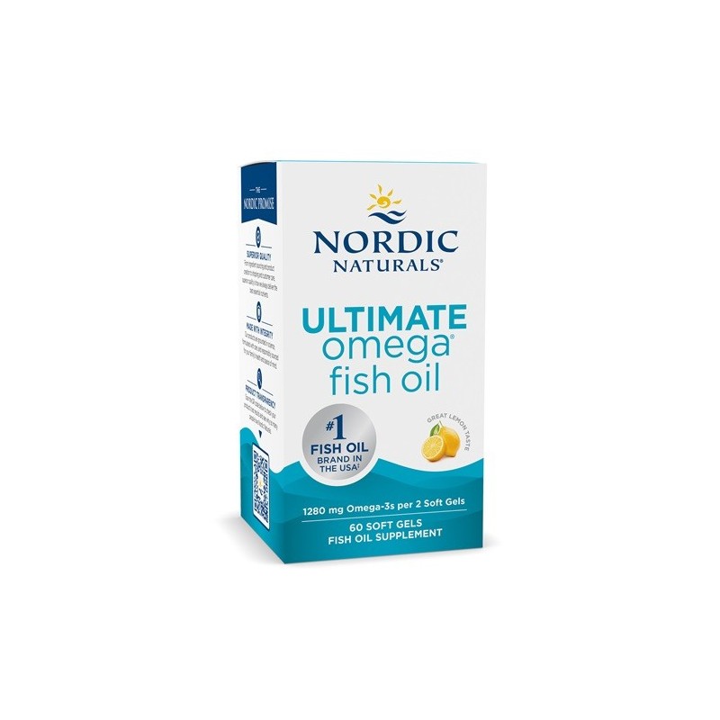 Ultimate Omega 1280mg Lemon 60 softgels Nordic Naturals