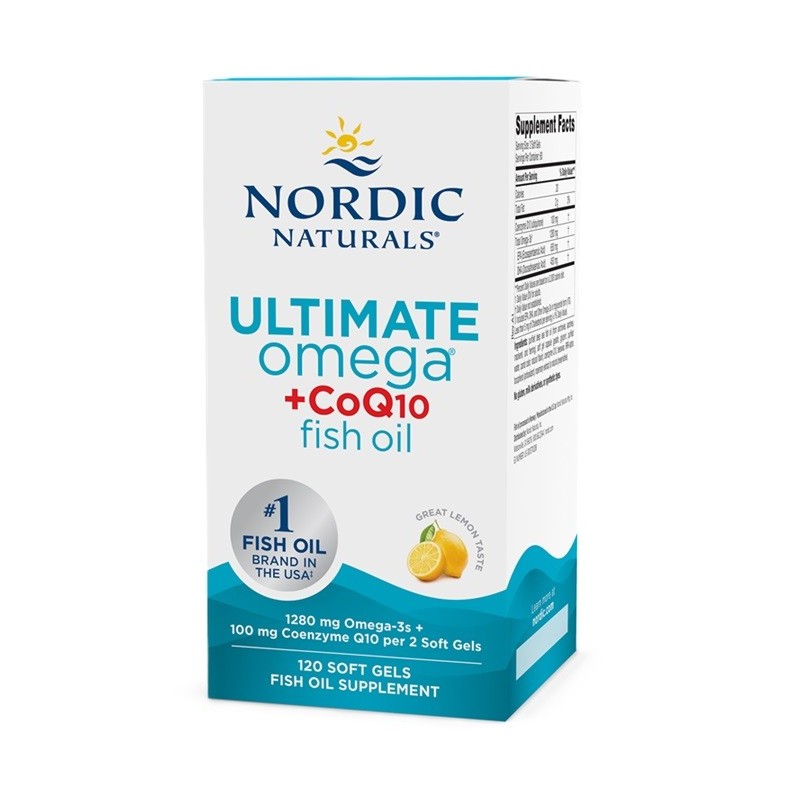Ultimate Omega + CoQ10 1280mg Cytryna 120 kapsułek Nordic Naturals
