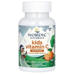 Kids Vitamin C Gummies Tangy Tangerine 60 gummies Nordic Naturals