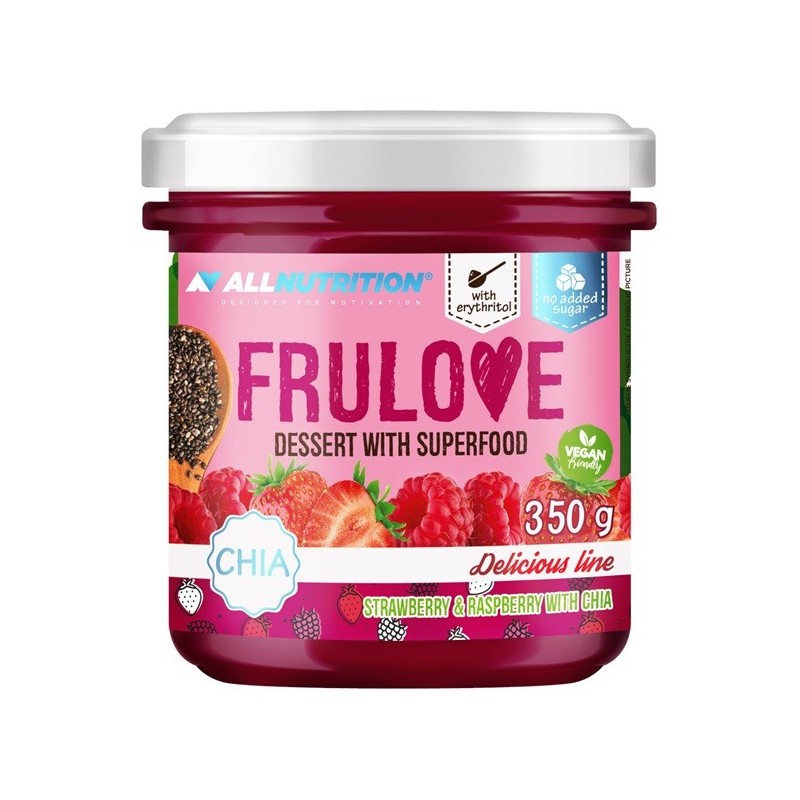 Deser Frulove z Superfoods Truskawka i Malina z Chia 350g Allnutrition