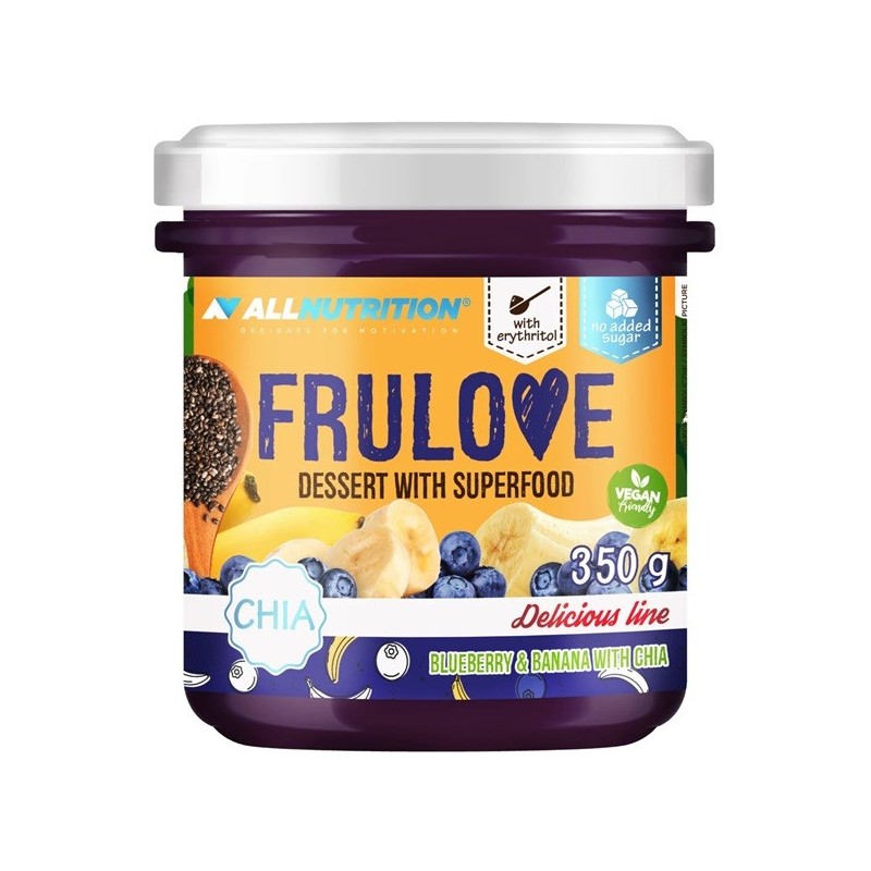 Frulove Dessert with Superfood Blueberry & Banana with Chia 350g Allnutrition