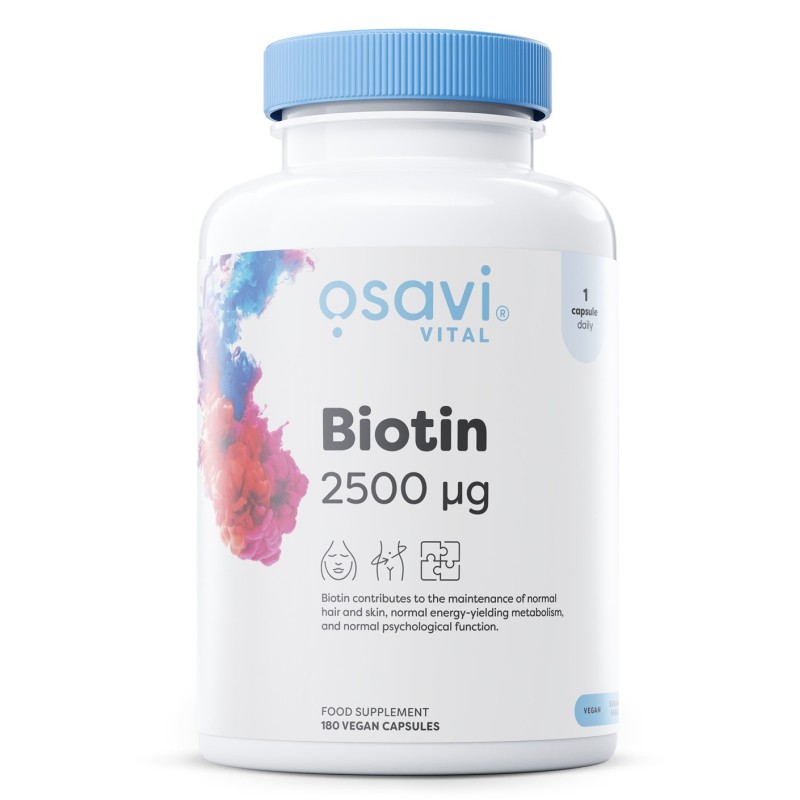 Biotin 2500mcg 180 vegan caps Osavi