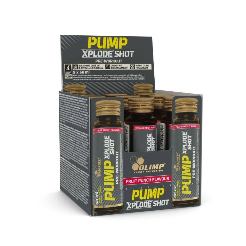 Pump Xplode Shot Fruit Punch 9x60ml Olimp Nutrition