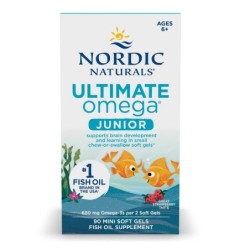 Ultimate Omega Fish Oil Junior 680mg Strawberry 90 mini softgels Nordic Naturals