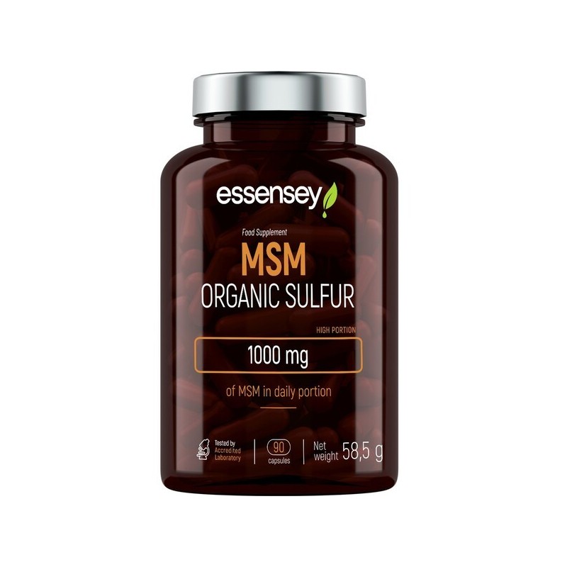 MSM Sulfur 1000mg 90 caps Essensey