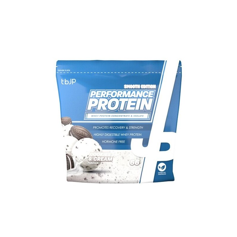 Performance Protein Smooth Cookies & Cream 2000g Trained by JP