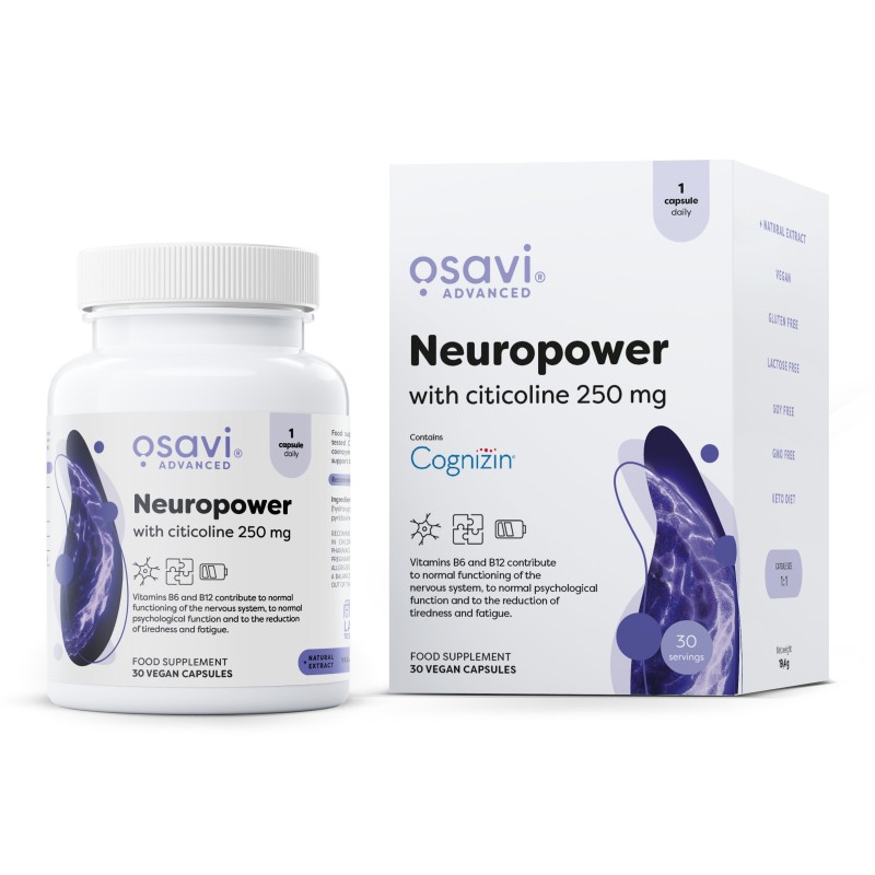 Neuropower with Citicoline 250mg 30 vegan caps Osavi