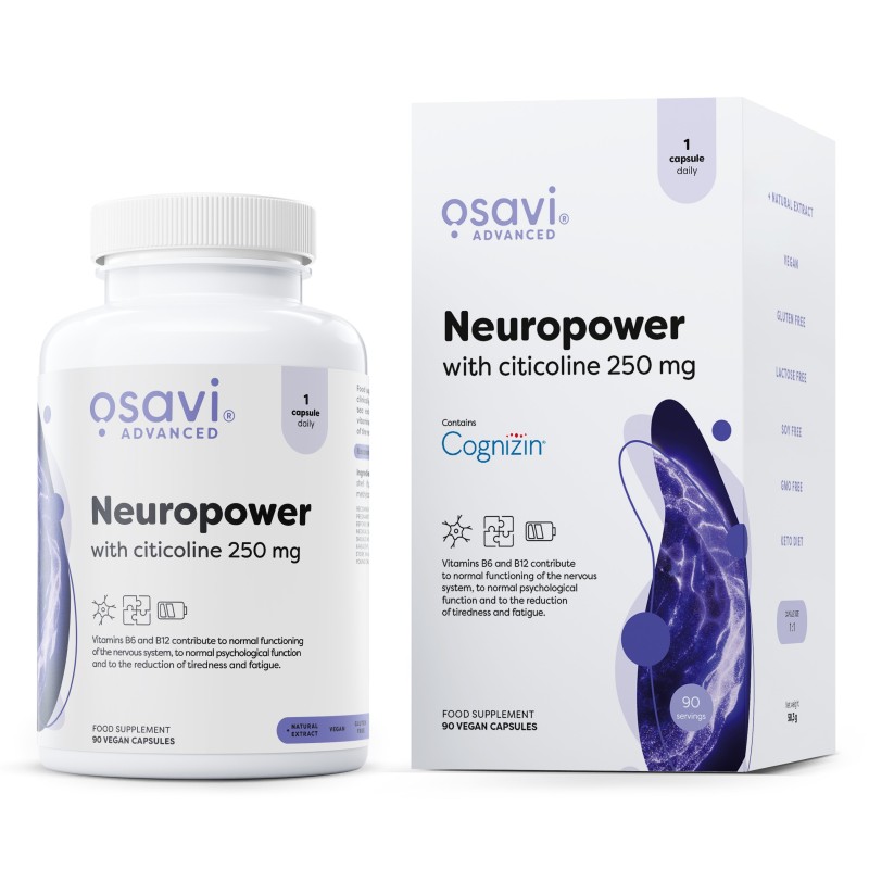 Neuropower with Citicoline 250mg 90 vegan caps Osavi