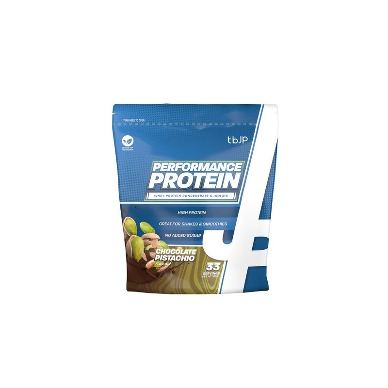 Performance Protein Chocolate Pistachio 1000g Trained by JP