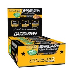 Barbarian Vegan Protein Bar Peanut Butter 12x40g Stacker2 Europe