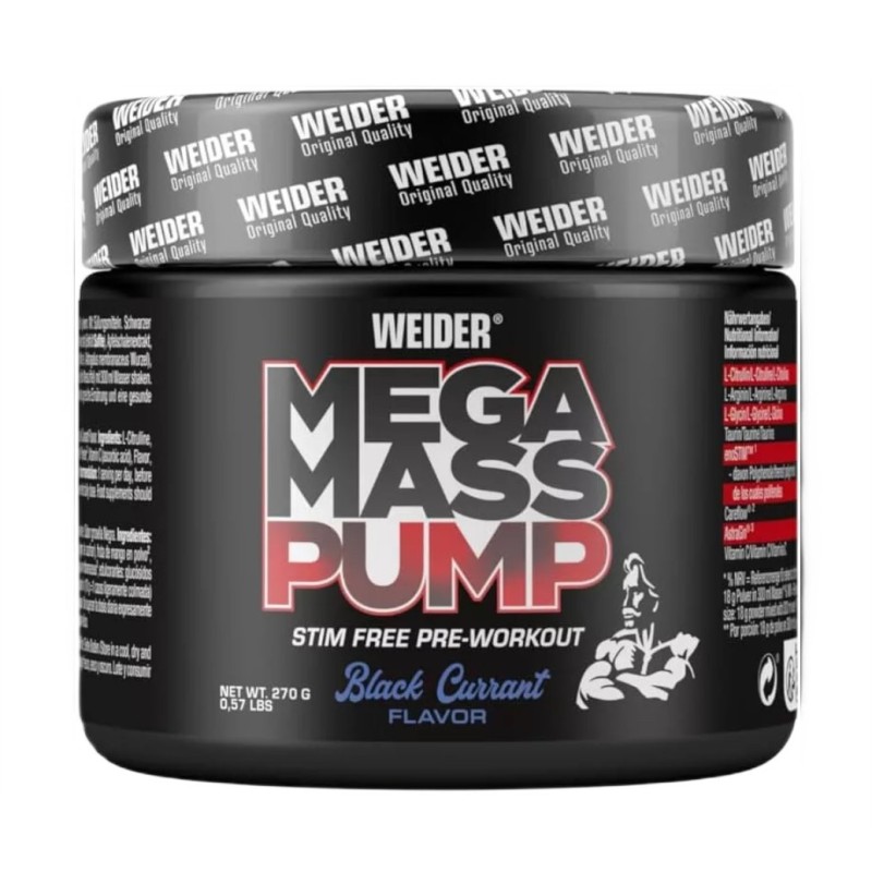 Mega Mass Pump Blackcurrant 270g Weider