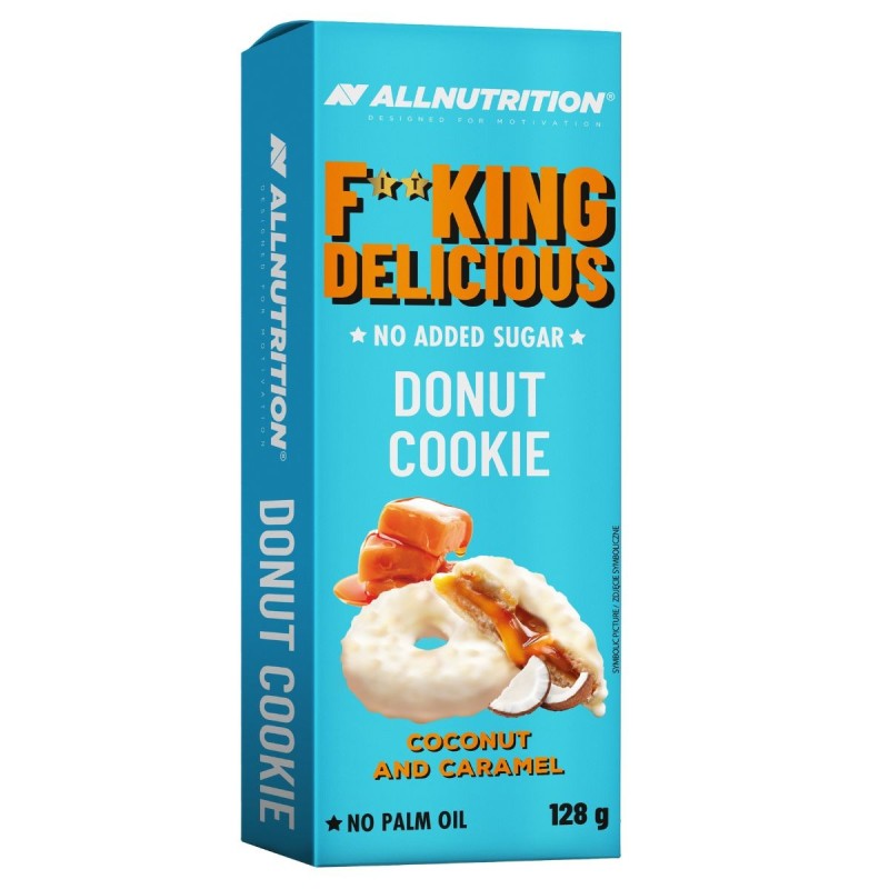 Fitking Delicious Donut Ciastka Kokos z Karmelem 128g Allnutrition