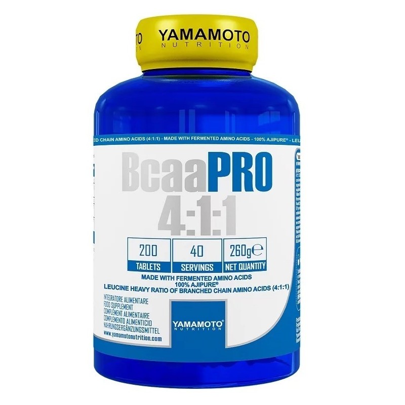 BCAA Pro 4:1:1 200 tabletek Yamamoto Nutrition