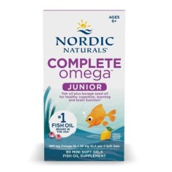Complete Omega Junior 283mg Lemon 90 mini softgels Nordic Naturals