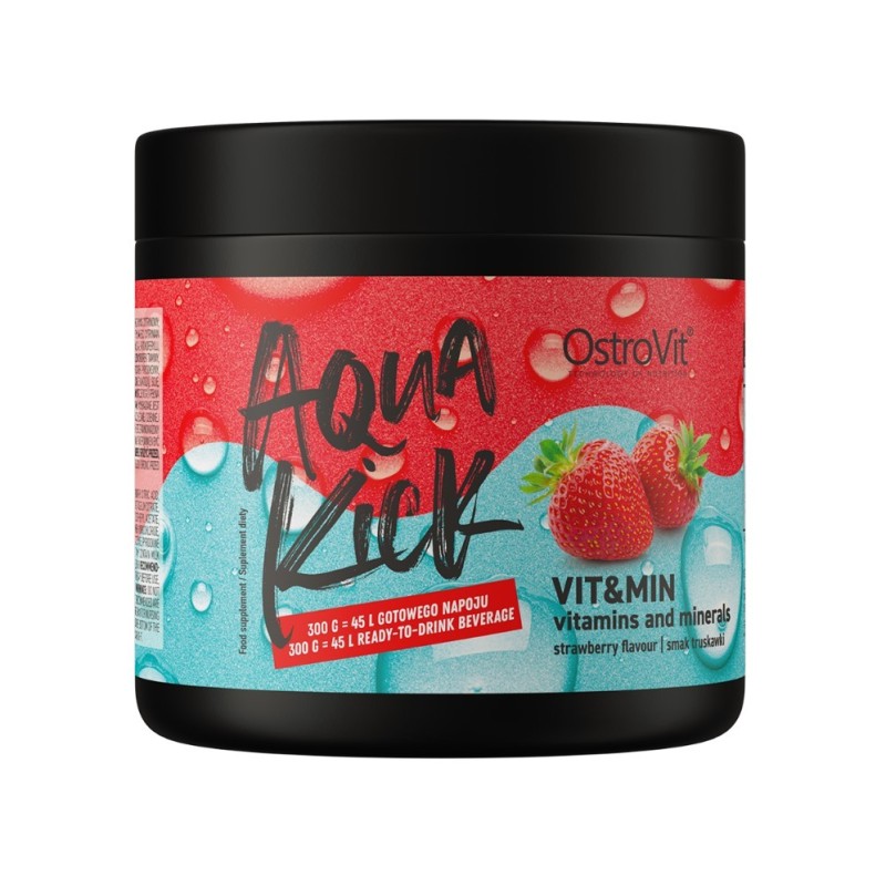 Aqua Kick Vit&Min Strawberry 300g OstroVit