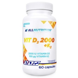 Witamina D3 2000 + K2 60 kapsułek Allnutrition