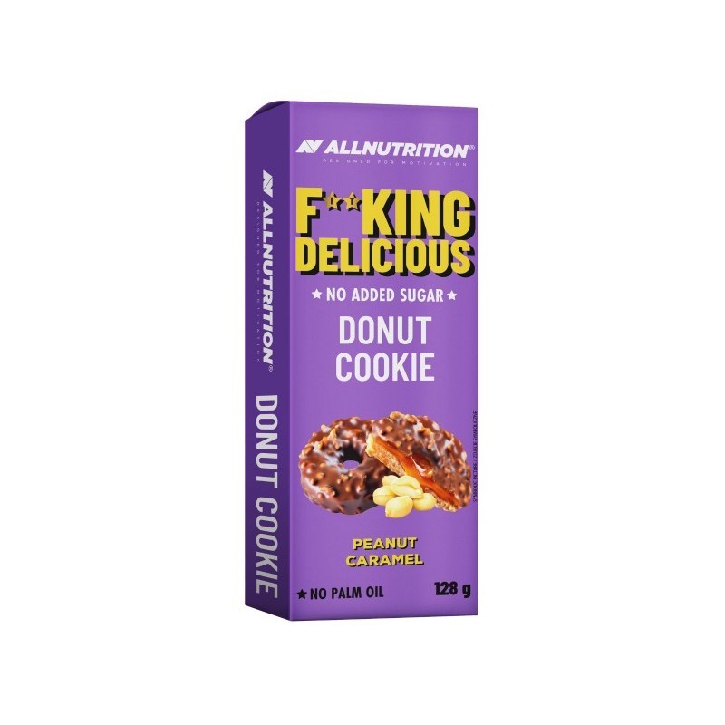 Fitking Delicious Donut Ciastka Smak Orzech Ziemny i Karmel 128g Allnutrition