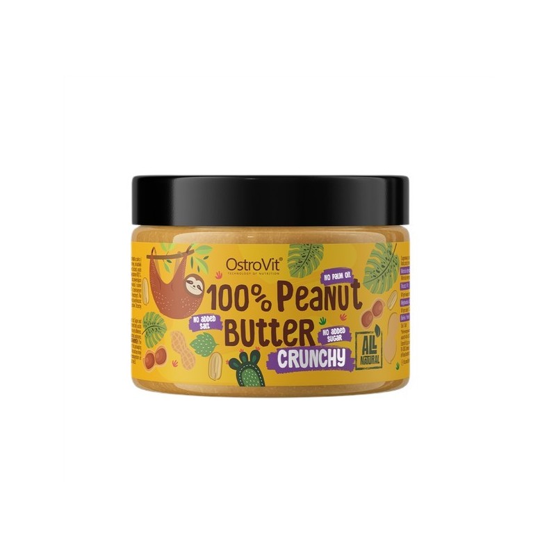 100% Peanut Butter Crunchy 500g OstroVit