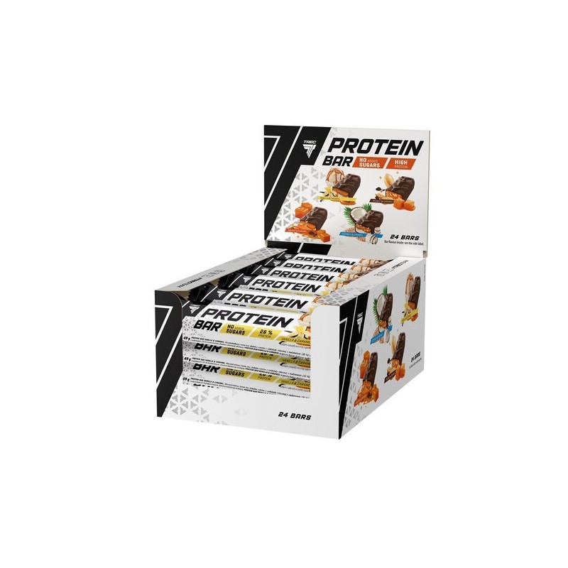 Baton Proteinowy Smak Wanilia i Karmel 24x49g Trec Nutrition