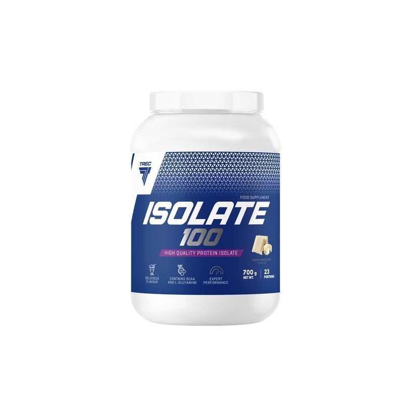Isolate 100 Izolat Białka Serwatkowego Biała Czekolada 700g Trec Nutrition