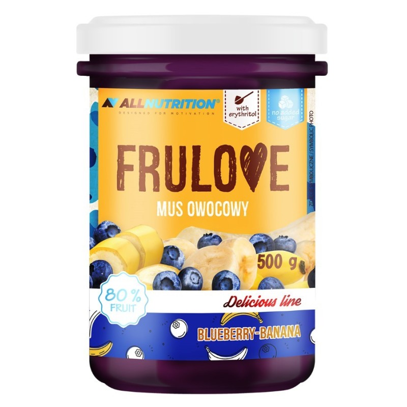Frulove Mousse Blueberry-Banana 500g Allnutrition