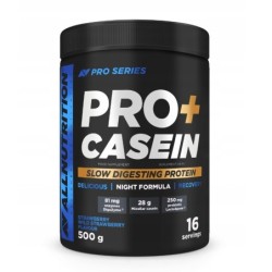 Pro+ Casein Strawberry-Wild Strawberry 500g Allnutrition