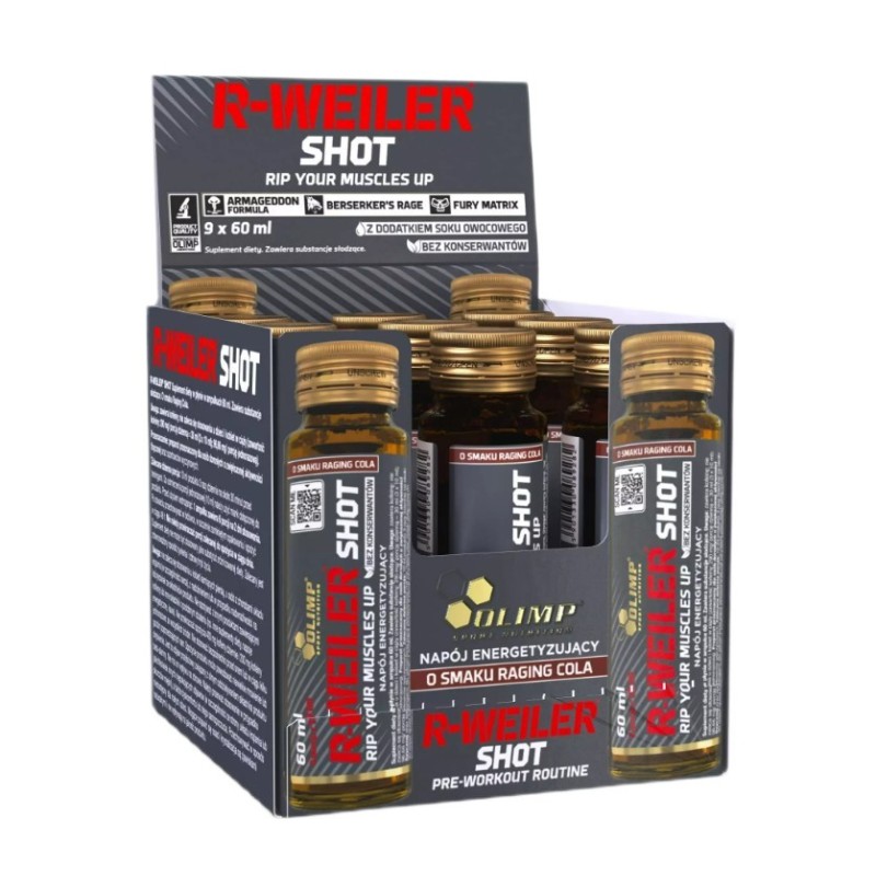 R-Weiler Shot Raging Cola 9x60ml Olimp Nutrition