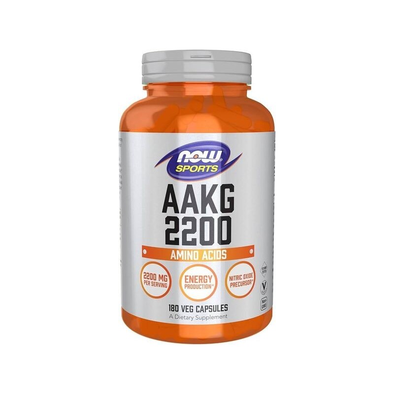 AAKG 2200 180 vcaps NOW Foods