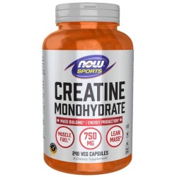 Creatine Monohydrate 750mg 240 vcaps NOW Foods