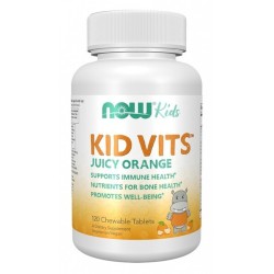 Kid Vits Juicy Orange 120 chewables NOW Foods